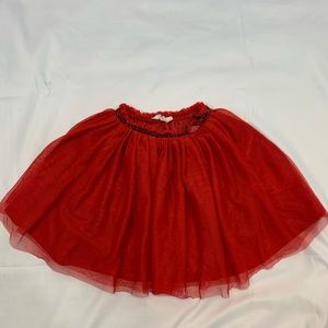 Girls tutu like skirt in red